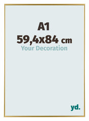 Evry Plastique Cadre Photo 59 4x84cm A1 Or De Face Mesure | yourdeclineoration.com