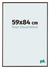 Evry Plastique Cadre Photo 59x84cm Anthracite De Face Mesure | yourdeclineoration.com