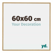 Evry Plastique Cadre Photo 60x60cm Hêtre Clairo De Face Mesure | yourdeclineoration.com