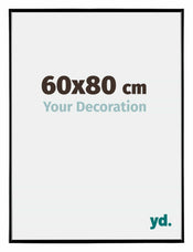 Evry Plastique Cadre Photo 60x80cm Noir Tres Brillant De Face Mesure | yourdeclineoration.com