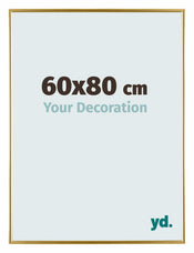 Evry Plastique Cadre Photo 60x80cm Or De Face Mesure | yourdeclineoration.com