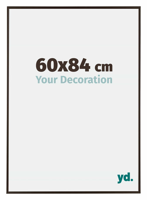 Evry Plastique Cadre Photo 60x84cm Anthracite De Face Mesure | yourdeclineoration.com