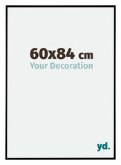 Evry Plastique Cadre Photo 60x84cm Noir Mat De Face Mesure | yourdeclineoration.com