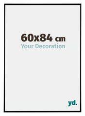 Evry Plastique Cadre Photo 60x84cm Noir Tres Brillant De Face Mesure | yourdeclineoration.com