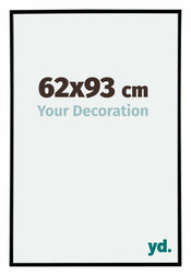 Evry Plastique Cadre Photo 62x93cm Noir Mat De Face Mesure | yourdeclineoration.com