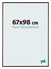 Evry Plastique Cadre Photo 67x98cm Anthracite De Face Mesure | yourdeclineoration.com