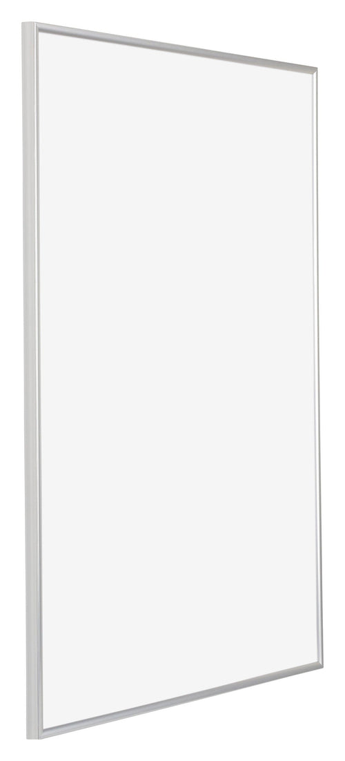 Evry Plastique Cadre Photo 67x98cm Argent De Face Oblique | yourdeclineoration.com