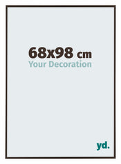 Evry Plastique Cadre Photo 68x98cm Anthracite De Face Mesure | yourdeclineoration.com