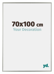 Evry Plastique Cadre Photo 70x100cm Champagne De Face Mesure | yourdeclineoration.com