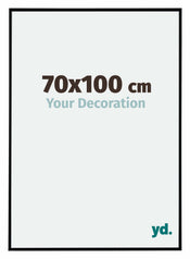 Evry Plastique Cadre Photo 70x100cm Noir Mat De Face Mesure | yourdeclineoration.com