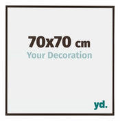 Evry Plastique Cadre Photo 70x70cm Anthracite De Face Mesure | yourdeclineoration.com