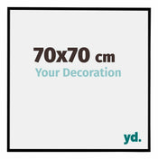 Evry Plastique Cadre Photo 70x70cm Noir Mat De Face Mesure | yourdeclineoration.com