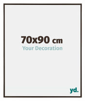 Evry Plastique Cadre Photo 70x90cm Anthracite De Face Mesure | yourdeclineoration.com