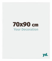 Evry Plastique Cadre Photo 70x90cm Blanc Brillant De Face Mesure | yourdeclineoration.com