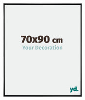 Evry Plastique Cadre Photo 70x90cm Noir Tres Brillant De Face Mesure | yourdeclineoration.com