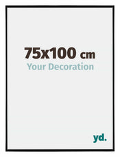 Evry Plastique Cadre Photo 75x100cm Noir Tres Brillant De Face Mesure | yourdeclineoration.com