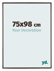 Evry Plastique Cadre Photo 75x98cm Anthracite De Face Mesure | yourdeclineoration.com
