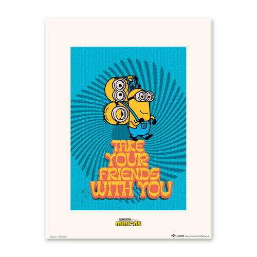 Grupo Erik P30X40cm0444 Print 30X40 cm Minions Take Your Friends With You | yourdeclineoration.com