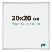 Kent Aluminium Cadre Photo 20x20cm Argent Brillant De Face Mesure | yourdeclineoration.com