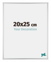 Kent Aluminium Cadre Photo 20x25cm Argent Brillant De Face Mesure | yourdeclineoration.com