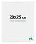 Kent Aluminium Cadre Photo 20x25cm Blanc Brillant De Face Mesure | yourdeclineoration.com