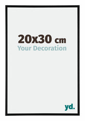Kent Aluminium Cadre Photo 20x30cm Noir Mat De Face Mesure | yourdeclineoration.com