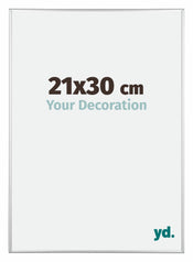 Kent Aluminium Cadre Photo 21x30cm Argent Brillant De Face Mesure | yourdeclineoration.com