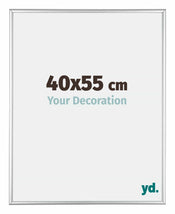 Kent Aluminium Cadre Photo 40x55cm Argent Brillant De Face Mesure | yourdeclineoration.com