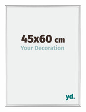 Kent Aluminium Cadre Photo 45x60cm Argent Brillant De Face Mesure | yourdeclineoration.com
