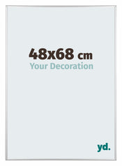 Kent Aluminium Cadre Photo 48x68cm Argent Brillant De Face Mesure | yourdeclineoration.com