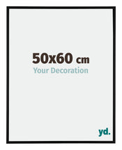 Kent Aluminium Cadre Photo 50x60cm Noir Mat De Face Mesure | yourdeclineoration.com