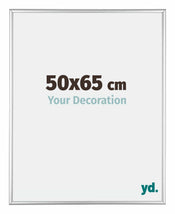 Kent Aluminium Cadre Photo 50x65cm Argent Brillant De Face Mesure | yourdeclineoration.com