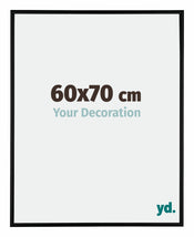 Kent Aluminium Cadre Photo 60x70cm Noir Mat De Face Mesure | yourdeclineoration.com