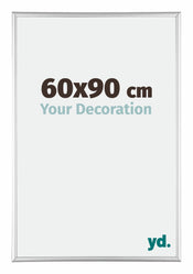 Kent Aluminium Cadre Photo 60x90cm Argent Brillant De Face Mesure | yourdeclineoration.com