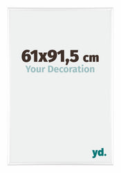 Kent Aluminium Cadre Photo 61x91 5cm Blanc Brillant De Face Mesure | yourdeclineoration.com