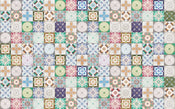 Komar Marrakech Mosaik Intisse Papier Peint 400x250cm 4 bandes | yourdeclineoration.com