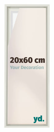 Lyon MDF Baklijst 20x60cm Blanc Mat De Face Mesure | yourdeclineoration.com