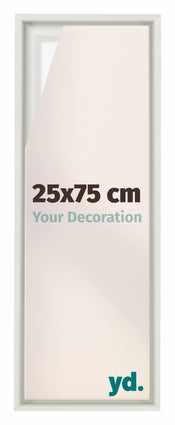Lyon MDF Baklijst 25x75cm Blanc Mat De Face Mesure | yourdeclineoration.com
