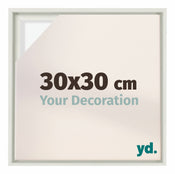Lyon MDF Baklijst 30x30cm Blanc Mat De Face Mesure | yourdeclineoration.com