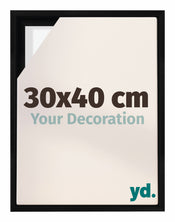 Lyon MDF Baklijst 30x40cm Noir Mat De Face Mesure | yourdeclineoration.com