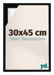 Lyon MDF Baklijst 30x45cm Noir Mat De Face Mesure | yourdeclineoration.com