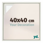 Lyon MDF Baklijst 40x40cm Blanc Mat De Face Mesure | yourdeclineoration.com