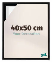 Lyon MDF Baklijst 40x50cm Noir Mat De Face Mesure | yourdeclineoration.com