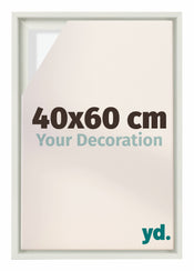 Lyon MDF Baklijst 40x60cm Blanc Mat De Face Mesure | yourdeclineoration.com