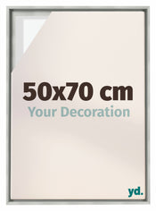 Lyon MDF Baklijst 50x70cm Argent Mat De Face Mesure | yourdeclineoration.com