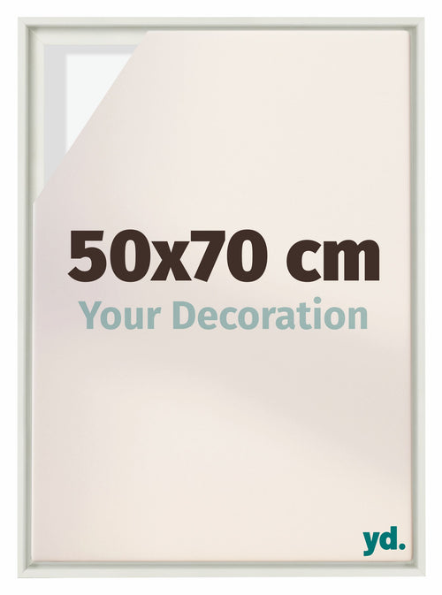 Lyon MDF Baklijst 50x70cm Blanc Mat De Face Mesure | yourdeclineoration.com