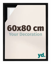 Lyon MDF Baklijst 60x80cm Noir Mat De Face Mesure | yourdeclineoration.com