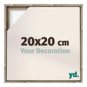 Lyon MDF Cadre Flottant 20x20cm Chene Sonoma De Face Mesure | yourdeclineoration.com