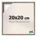 Lyon MDF Cadre Flottant 20x20cm Chene Sonoma De Face Mesure | yourdeclineoration.com