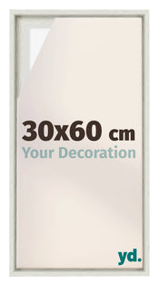 Lyon MDF Cadre Flottant 30x60cm White Wash De Face Mesure | yourdeclineoration.com